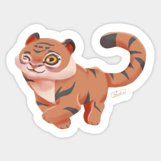 mini tiger Sticker